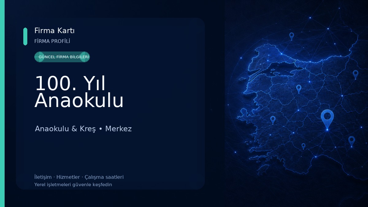 100. Yıl Anaokulu Anaokulu & Kreş