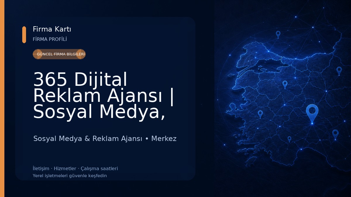 365 Dijital Reklam Ajansı | Sosyal Medya, Web Tasarım, Grafik Tasarım Sosyal Medya & Reklam Ajansı