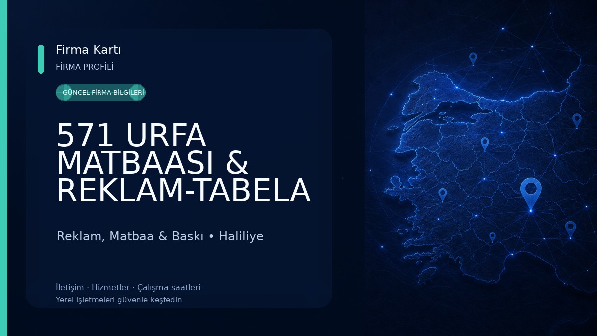 571 URFA MATBAASI & REKLAM-TABELA