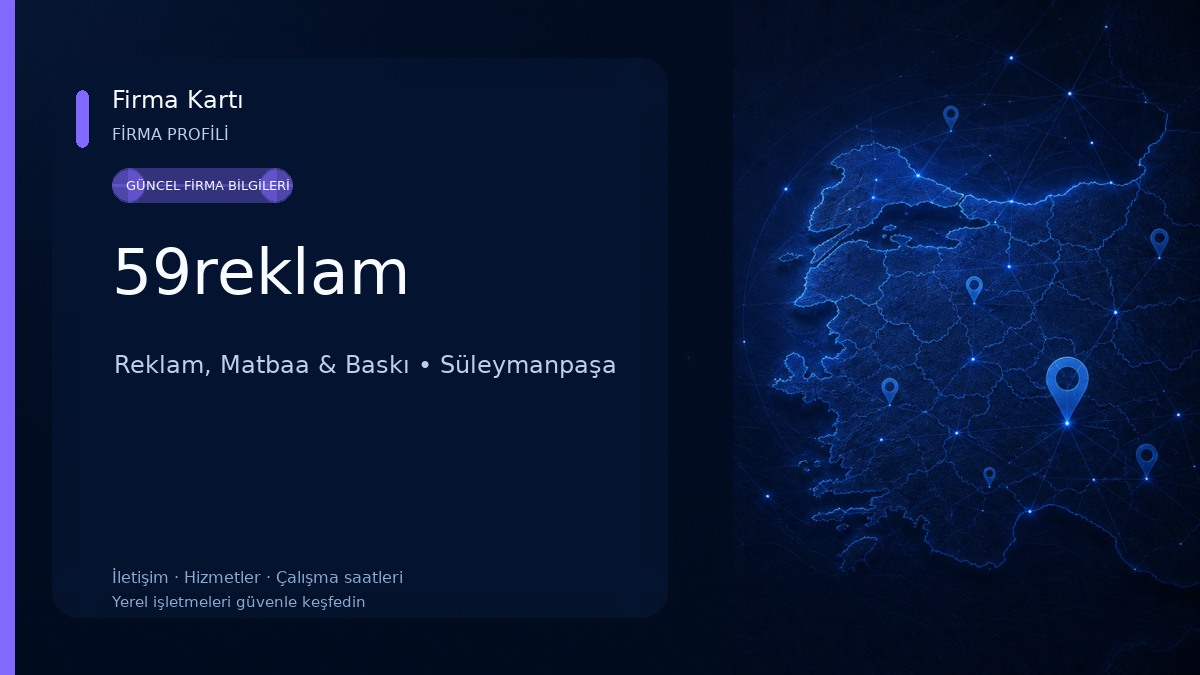 59reklam Reklam, Matbaa & Baskı