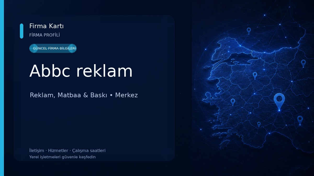 Abbc reklam Reklam, Matbaa & Baskı