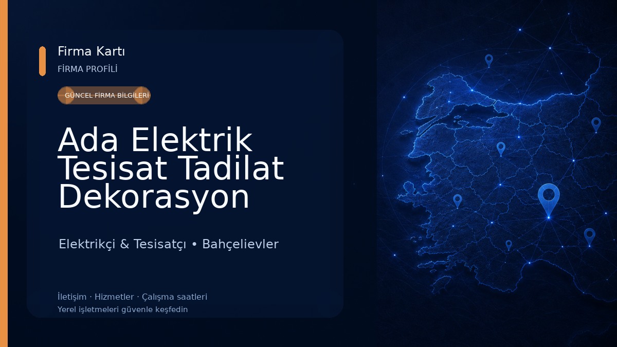 Ada Elektrik Tesisat Tadilat Dekorasyon Elektrikçi & Tesisatçı