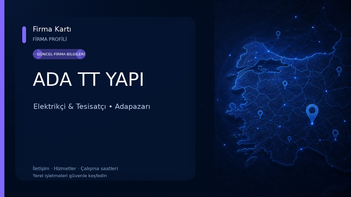 ADA TT YAPI Elektrikçi & Tesisatçı