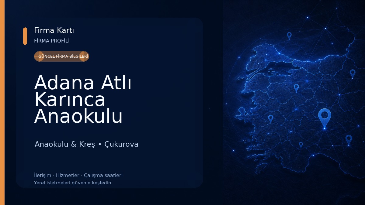Adana Atlı Karınca Anaokulu Anaokulu & Kreş