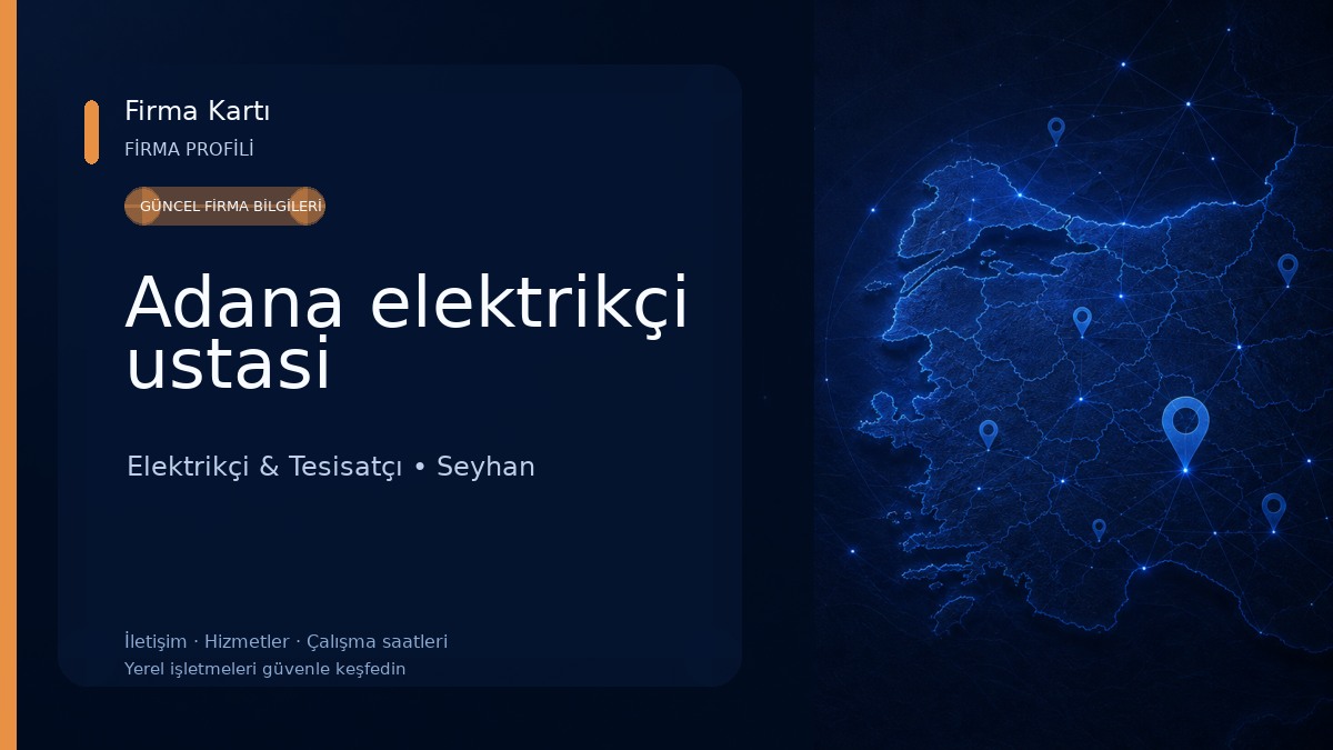 Adana elektrikçi ustasi