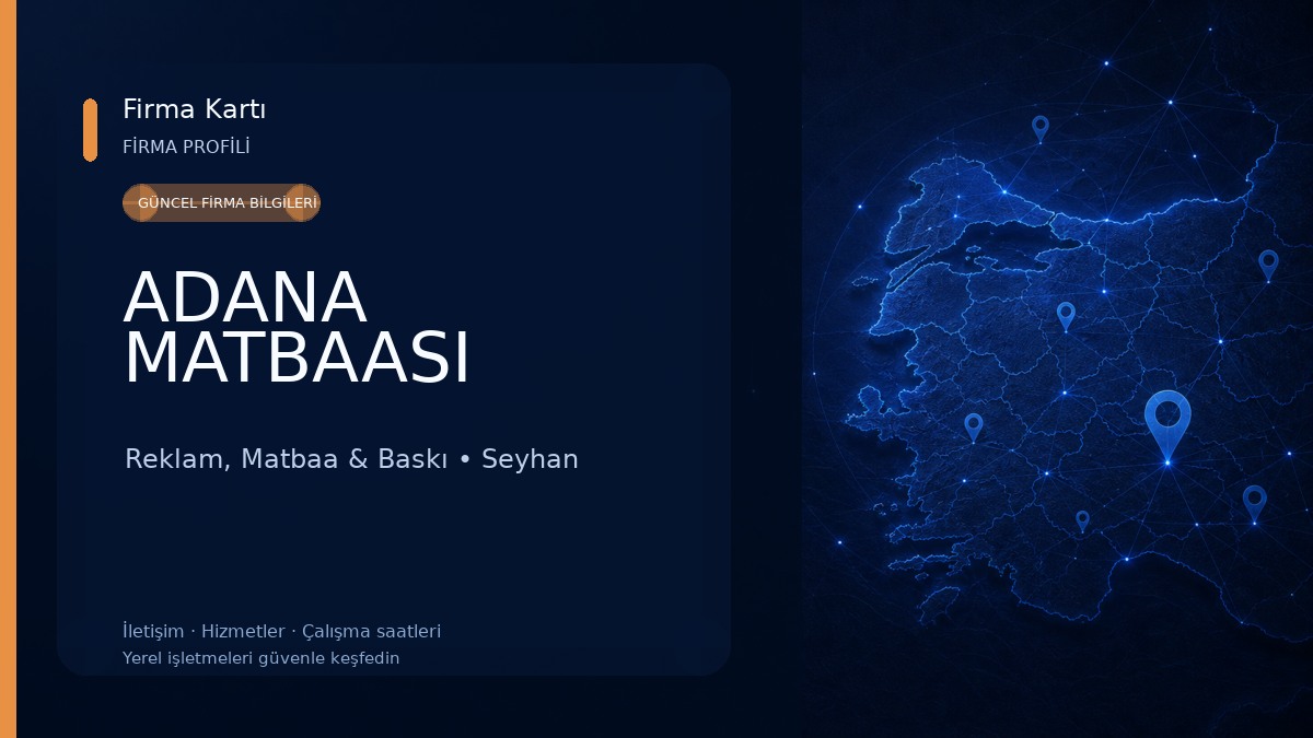 ADANA MATBAASI Reklam, Matbaa & Baskı