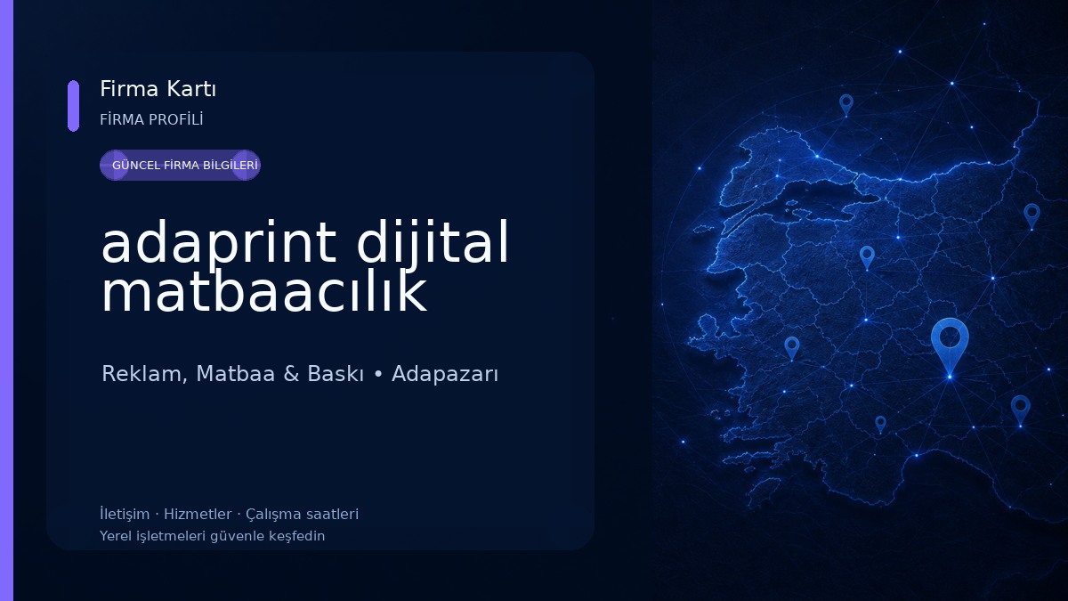 adaprint dijital matbaacılık Reklam, Matbaa & Baskı