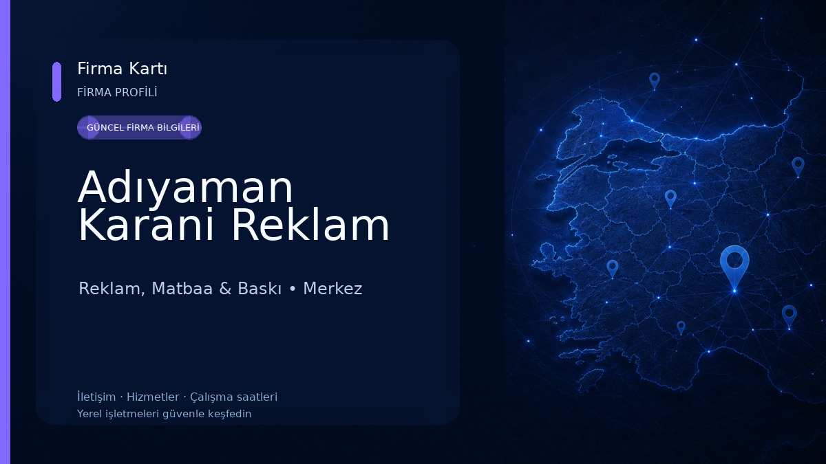 Adıyaman Karani Reklam