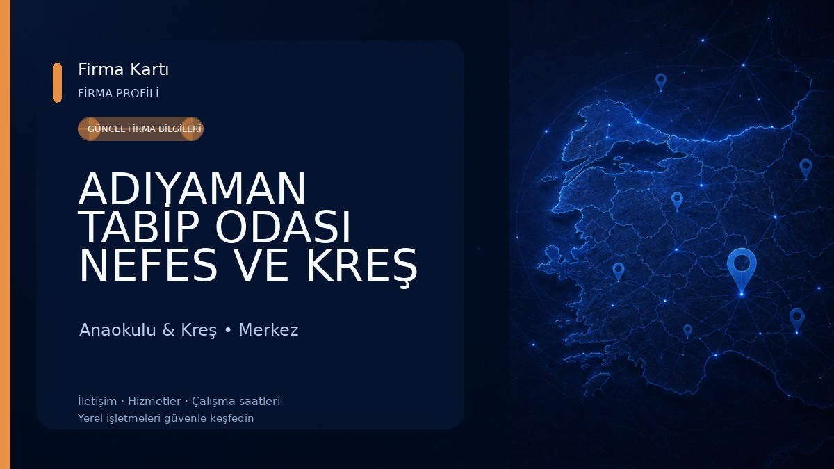 ADIYAMAN TABİP ODASI NEFES VE KREŞ ALANI