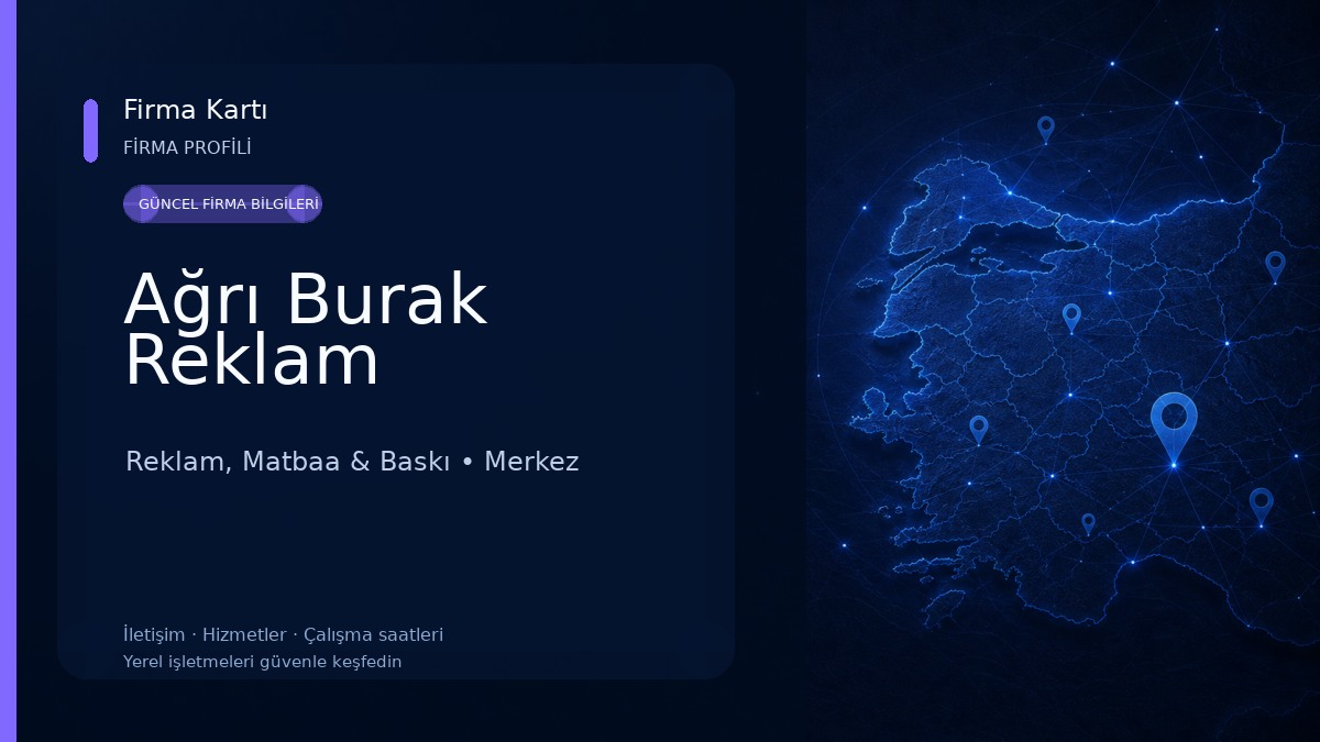 Ağrı Burak Reklam