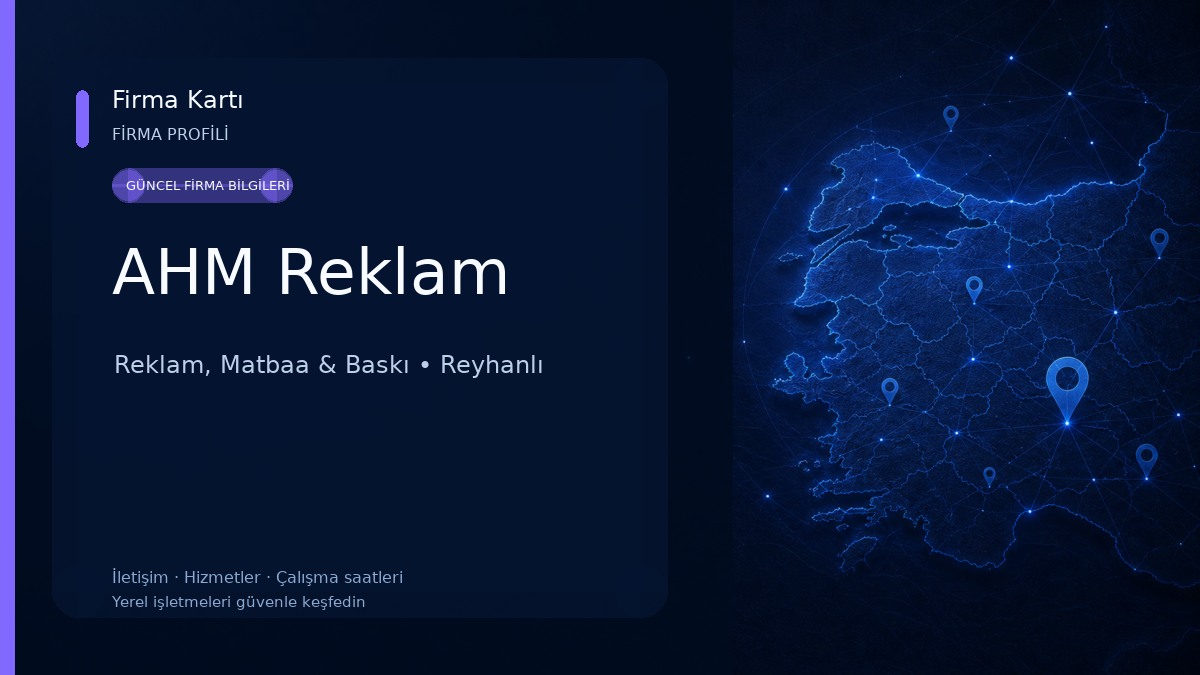 AHM Reklam Reklam, Matbaa & Baskı