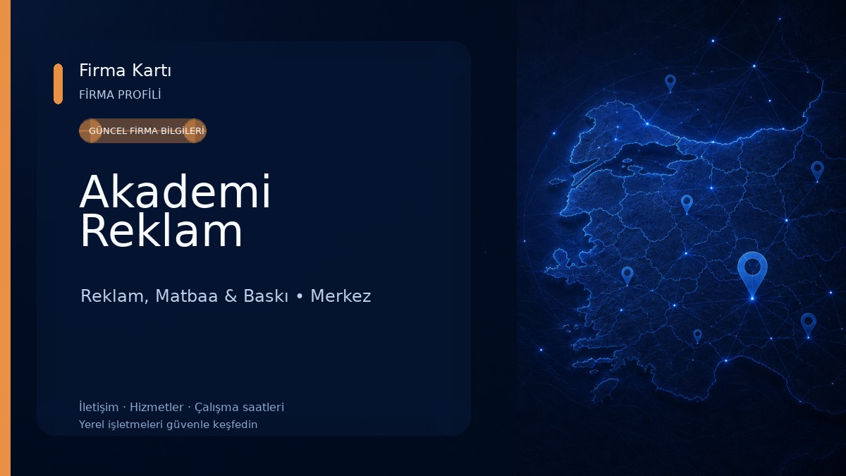 Akademi Reklam Reklam, Matbaa & Baskı