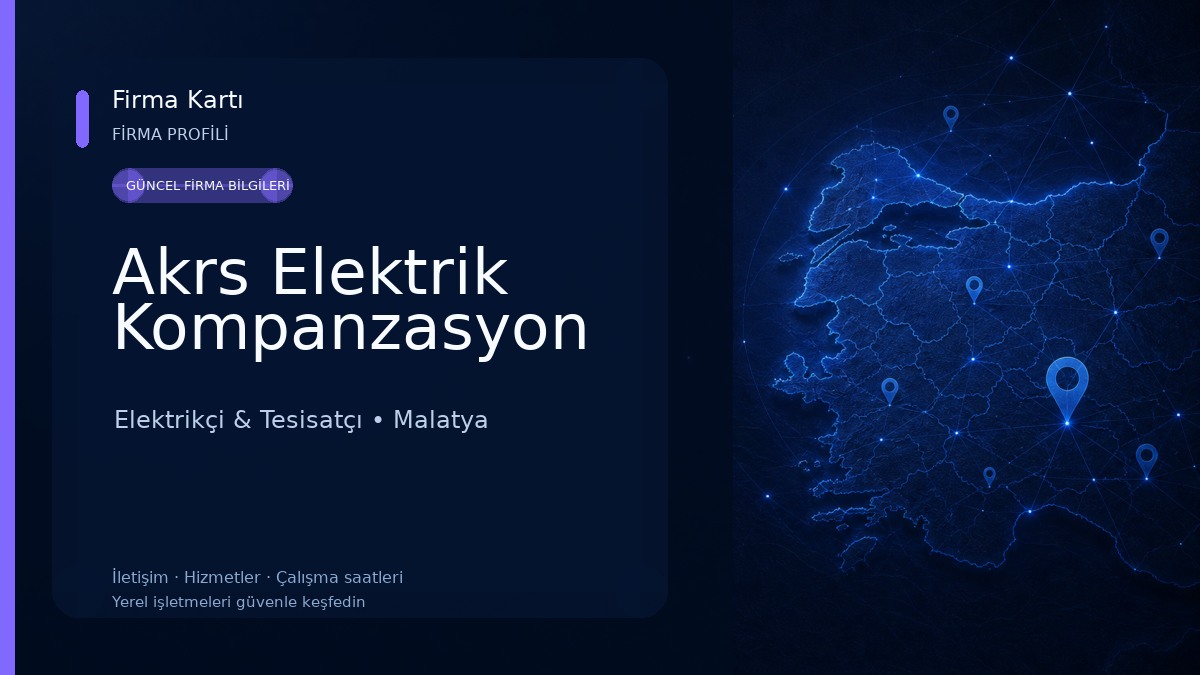 Akrs Elektrik Kompanzasyon Elektrikçi & Tesisatçı