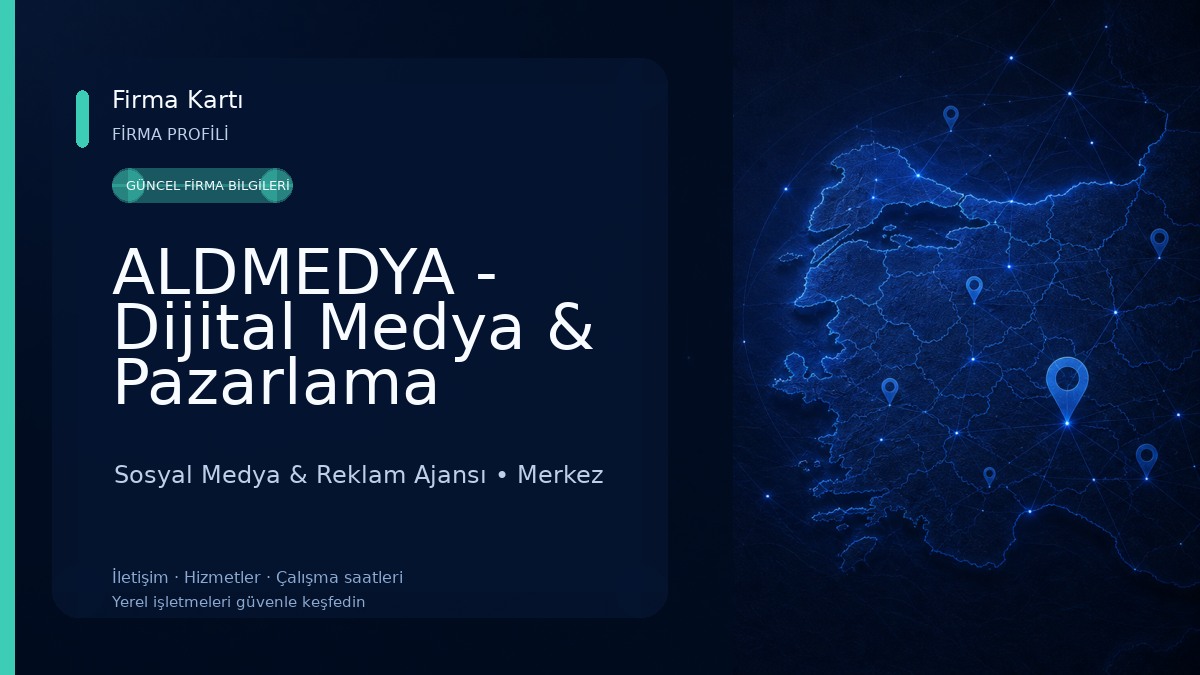 ALDMEDYA - Dijital Medya & Pazarlama Ajansı Sosyal Medya & Reklam Ajansı
