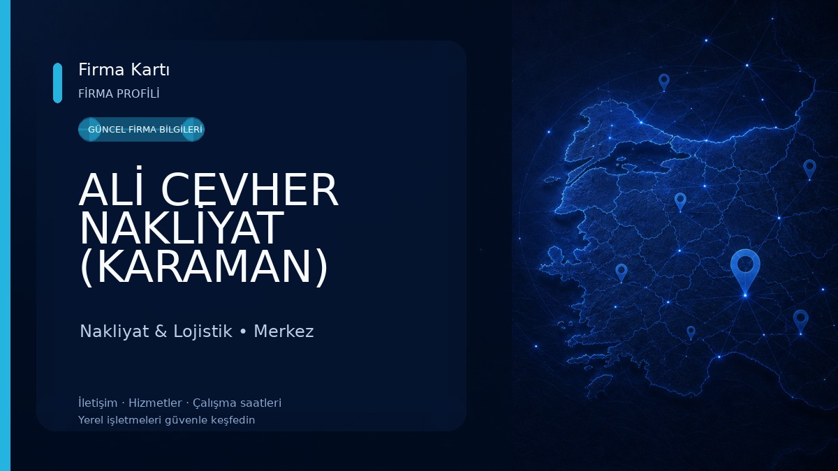 ALİ CEVHER NAKLİYAT (KARAMAN)