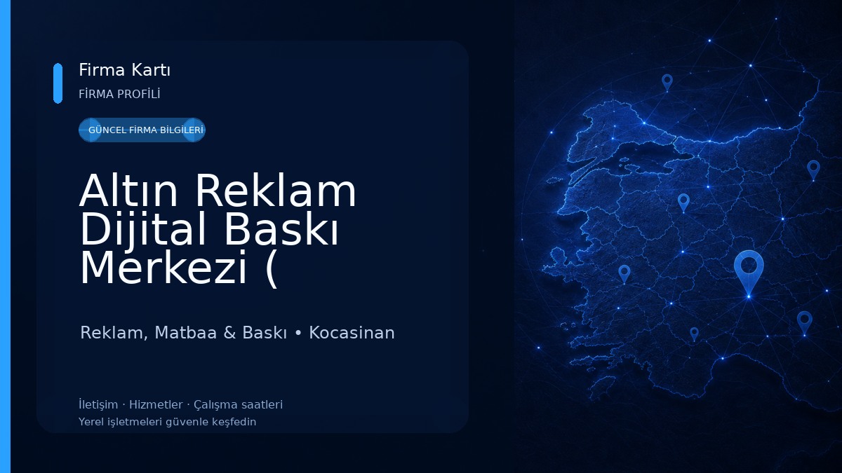 Altın Reklam Dijital Baskı Merkezi ( Ecosolvent / Solvent / Uv / Tekstil / Bas-kes ) Reklam, Matbaa & Baskı