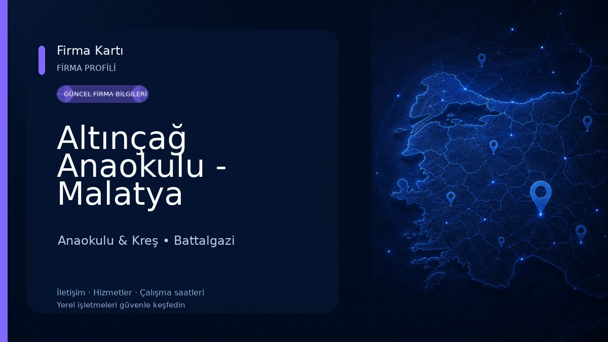 Altınçağ Anaokulu - Malatya Anaokulu Anaokulu & Kreş
