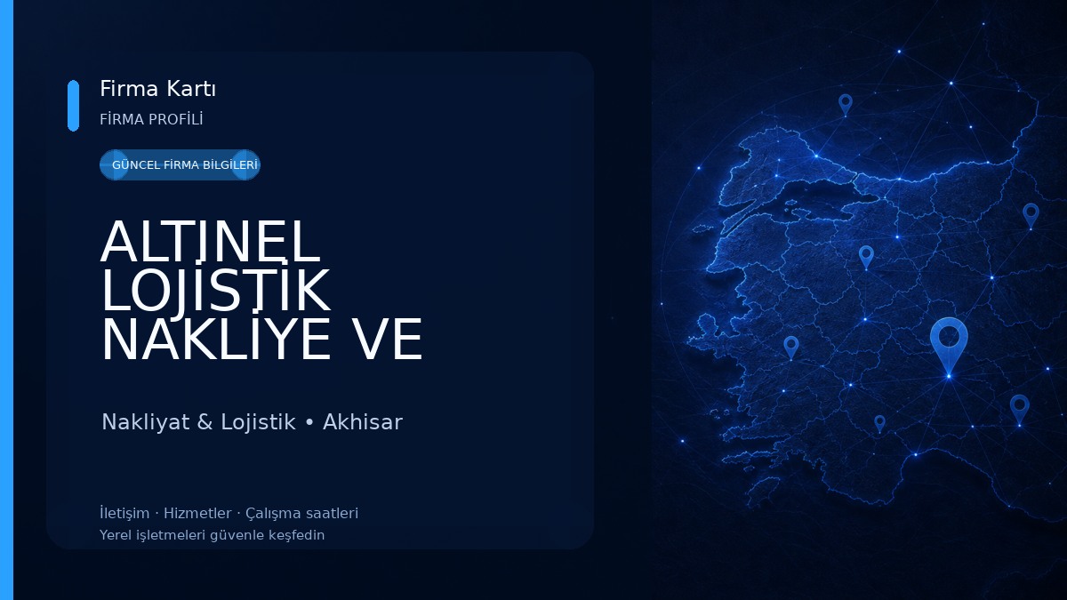 ALTINEL LOJİSTİK NAKLİYE VE TAŞIMACILIK Nakliyat & Lojistik