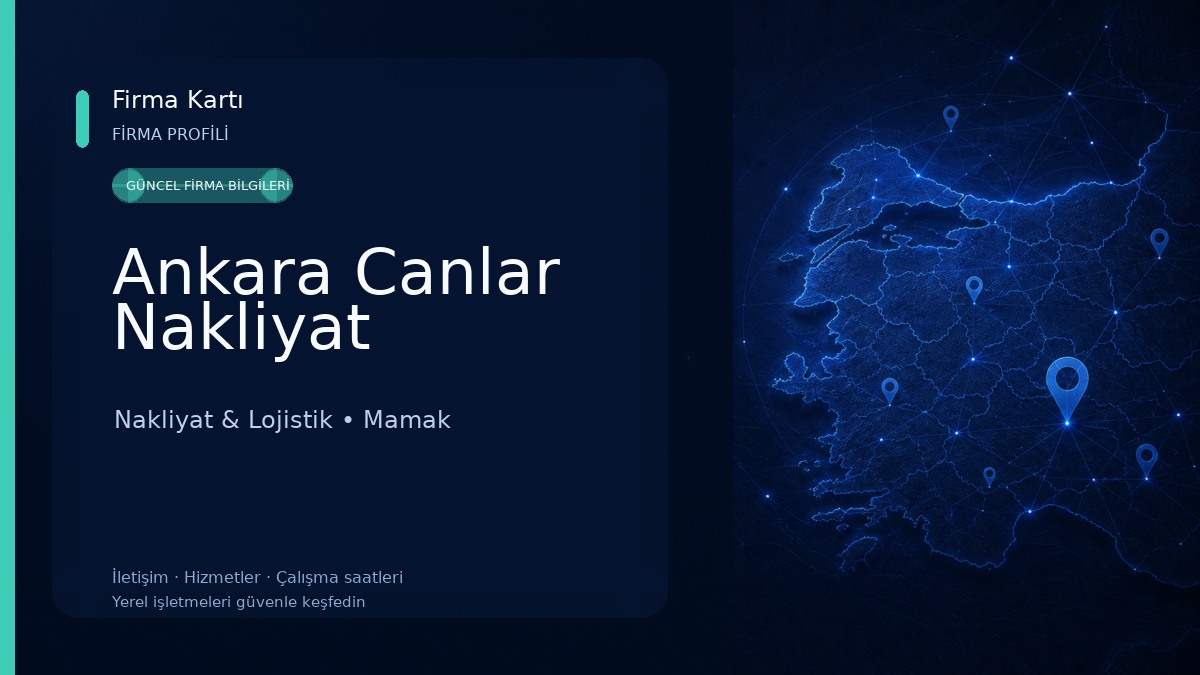 Ankara Canlar Nakliyat Nakliyat & Lojistik