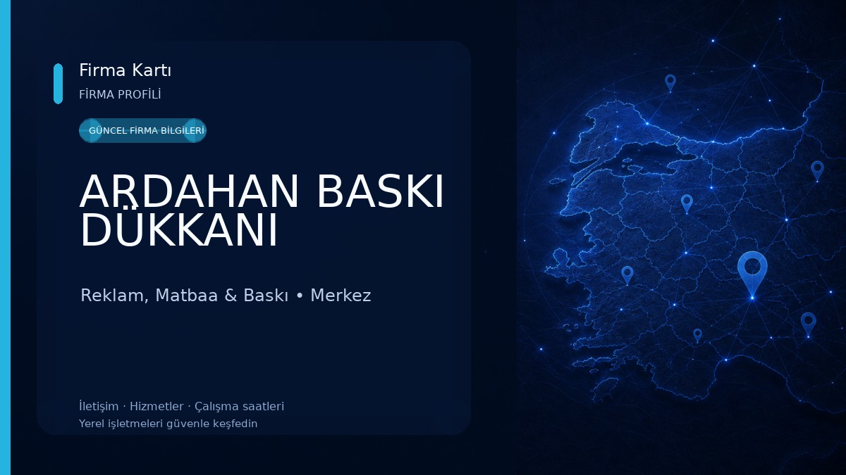 ARDAHAN BASKI DÜKKANI