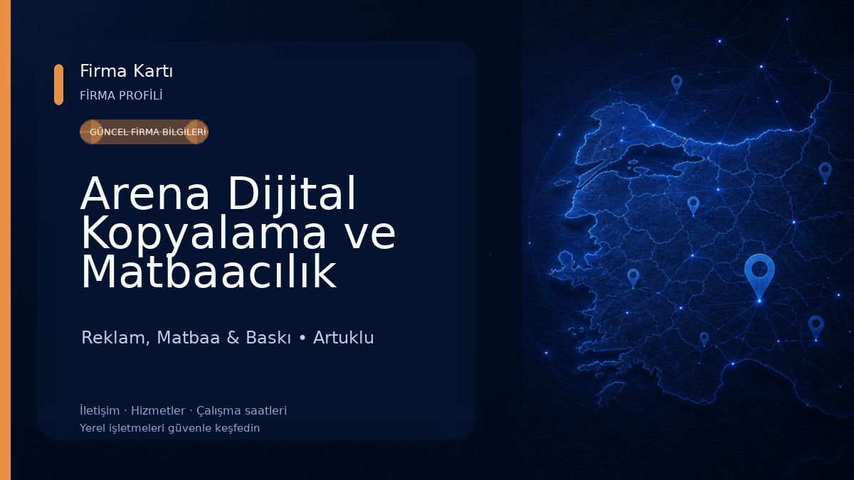 Arena Dijital Kopyalama ve Matbaacılık Reklam, Matbaa & Baskı