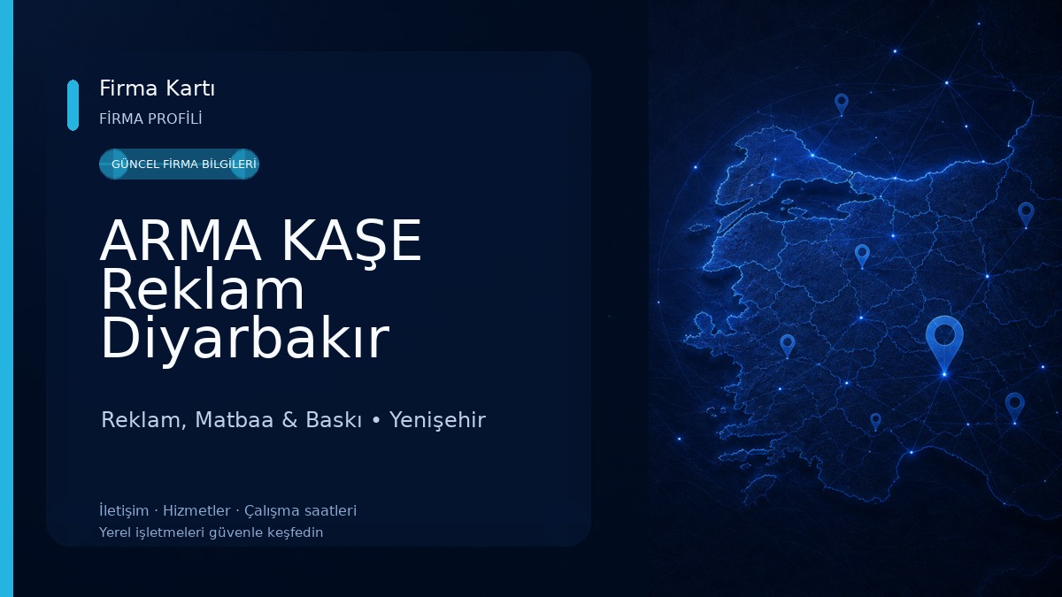 ARMA KAŞE Reklam Diyarbakır Plaket Kupa Madalya Kaşe Masa İsimliği Dijital Baskı Reklam, Matbaa & Baskı