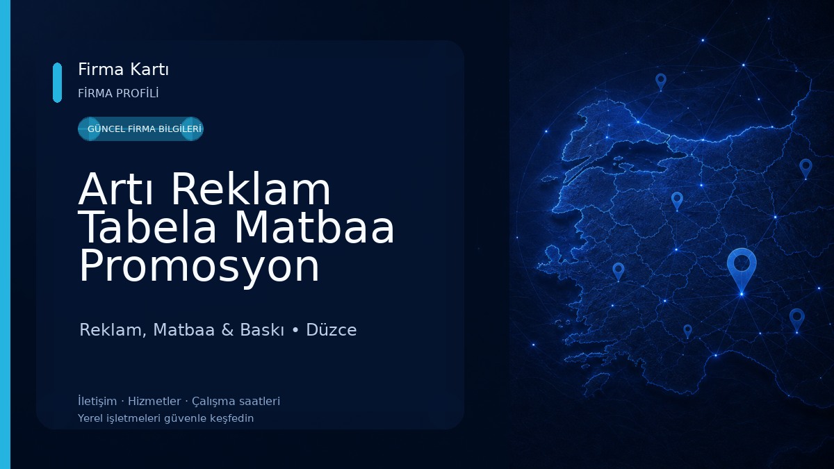Artı Reklam Tabela Matbaa Promosyon