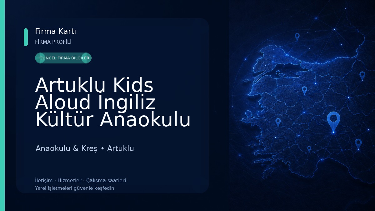 Artuklu Kids Aloud İngiliz Kültür Anaokulu Anaokulu & Kreş