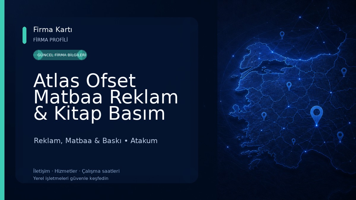 Atlas Ofset Matbaa Reklam & Kitap Basım Yayın Hizmetleri