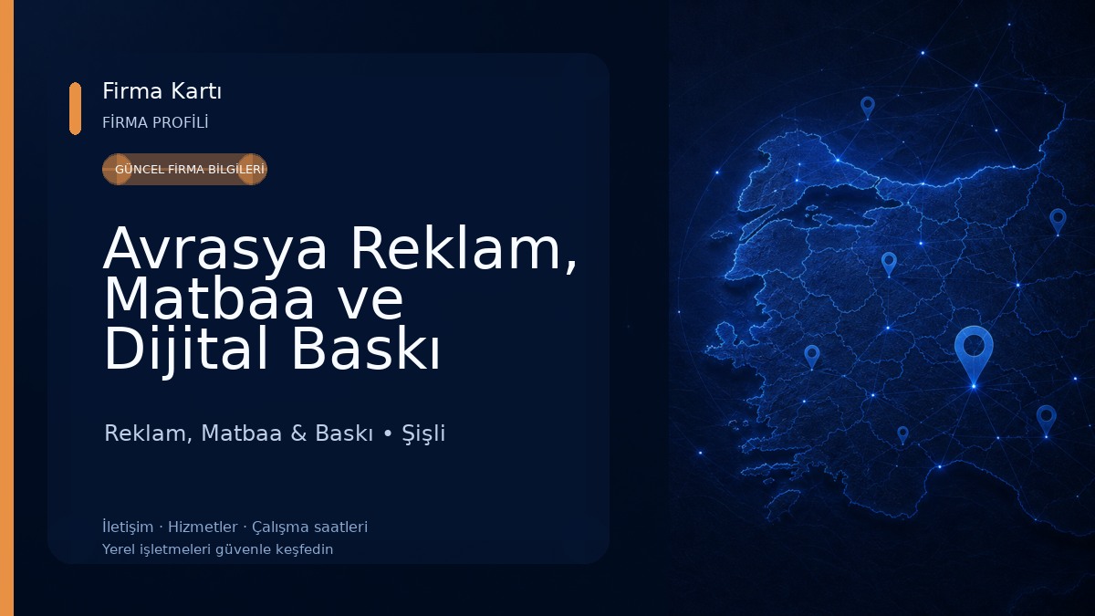 Avrasya Reklam, Matbaa ve Dijital Baskı
