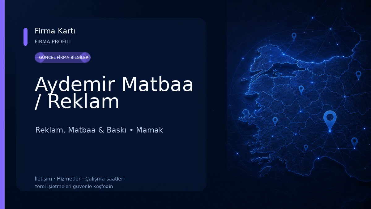 Aydemir Matbaa / Reklam