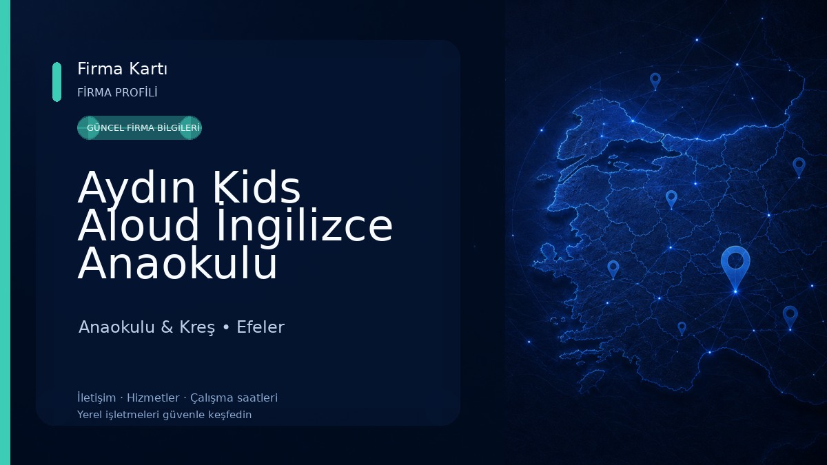 Aydın Kids Aloud İngilizce Anaokulu Anaokulu & Kreş
