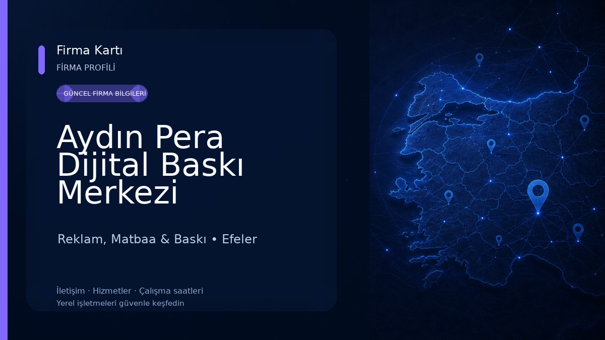 Aydın Pera Dijital Baskı Merkezi