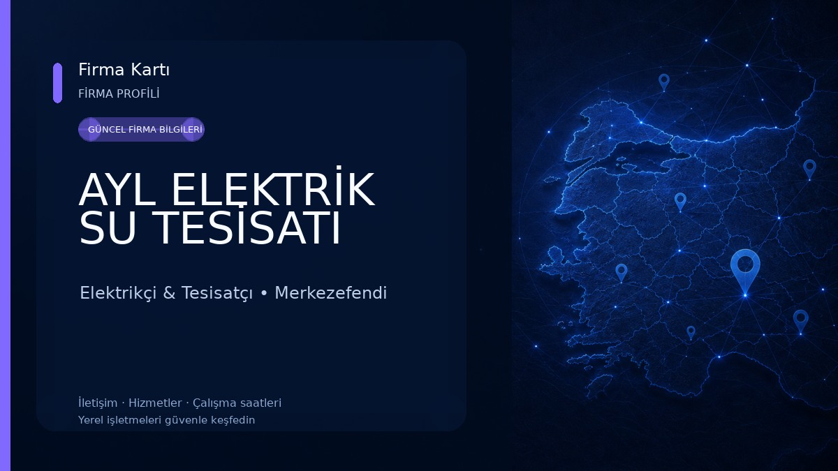 AYL ELEKTRİK SU TESİSATI Elektrikçi & Tesisatçı