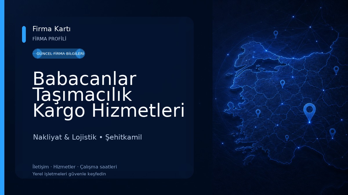 Babacanlar Taşımacılık Kargo Hizmetleri Nakliyat & Lojistik