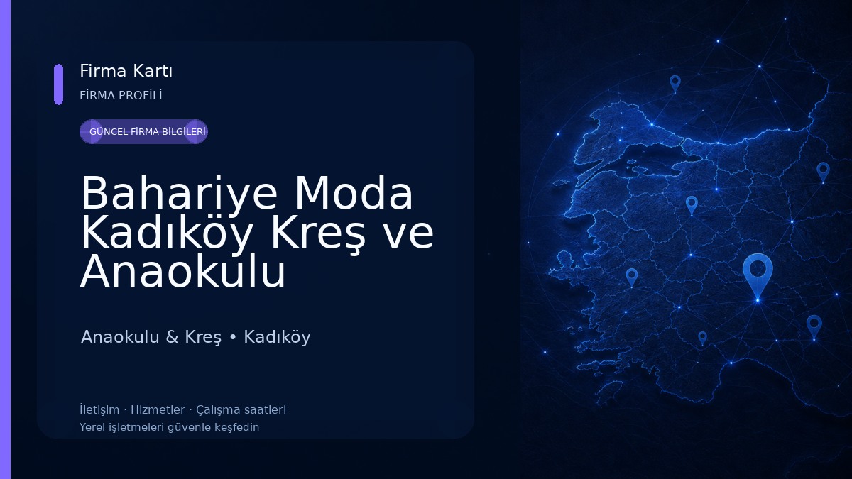 Bahariye Moda Kadıköy Kreş ve Anaokulu