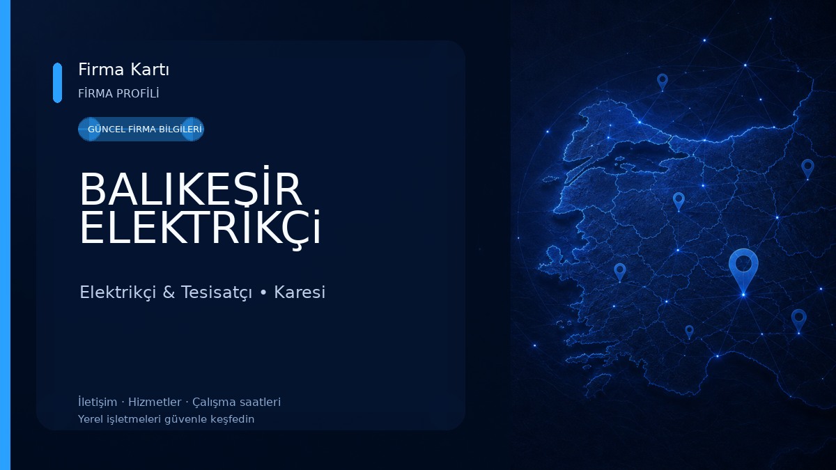 BALIKESİR ELEKTRİKÇi Elektrikçi & Tesisatçı
