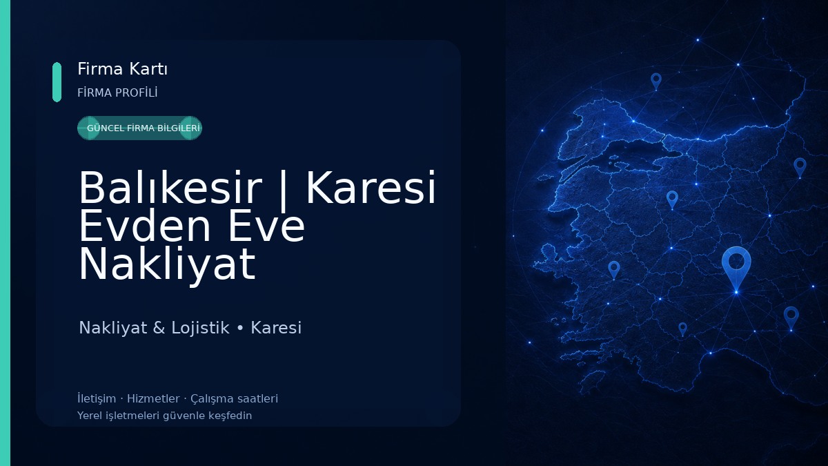 Balıkesir | Karesi Evden Eve Nakliyat