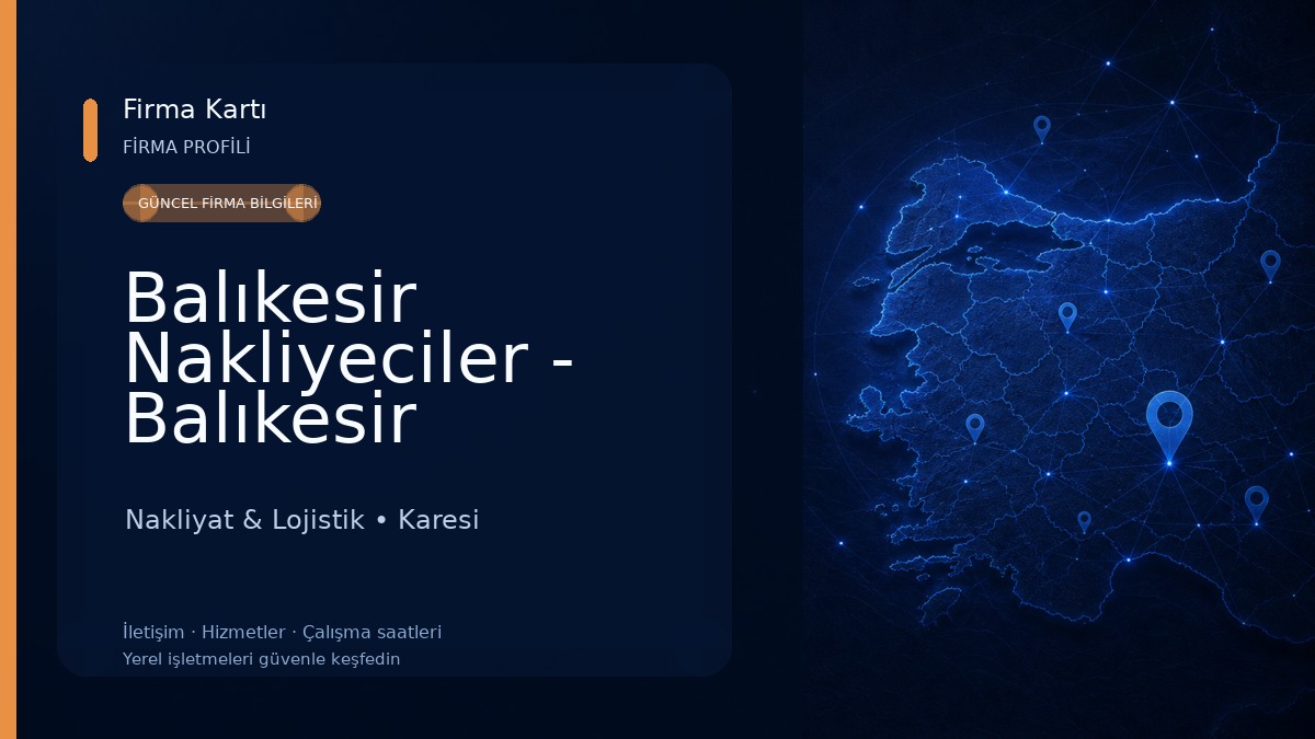 Balıkesir Nakliyeciler - Balıkesir Nakliyat Akbaş Nakliyat Nakliyat & Lojistik
