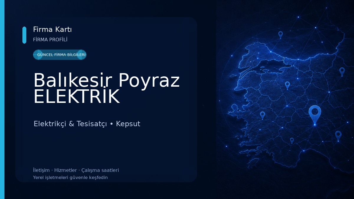 Balıkesir Poyraz ELEKTRİK