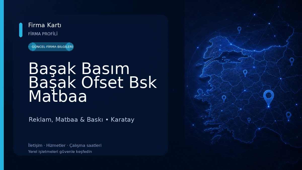 Başak Basım Başak Ofset Bsk Matbaa