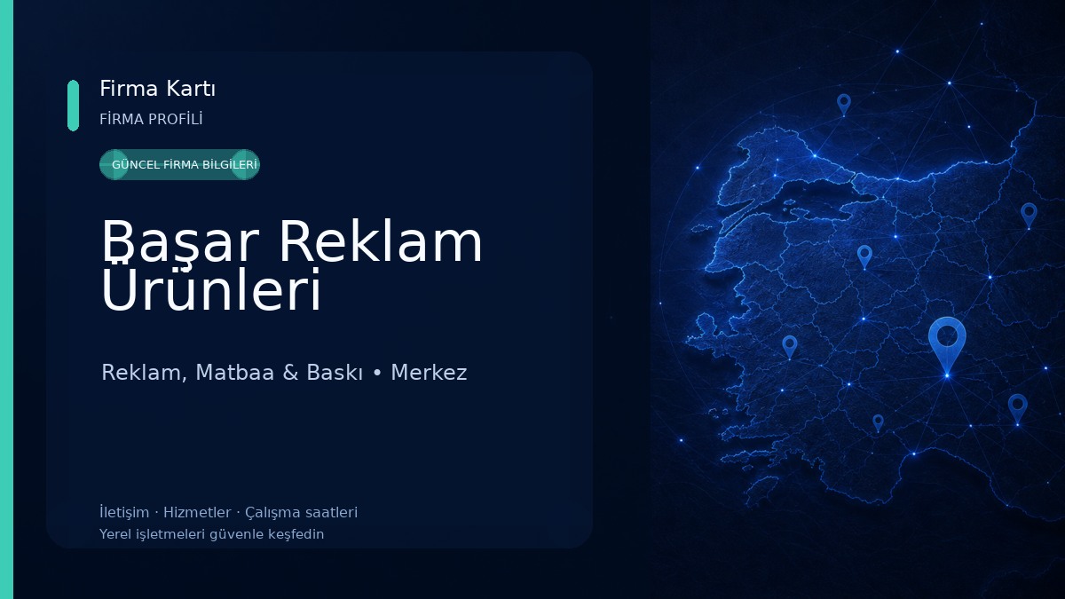 Başar Reklam Ürünleri Reklam, Matbaa & Baskı