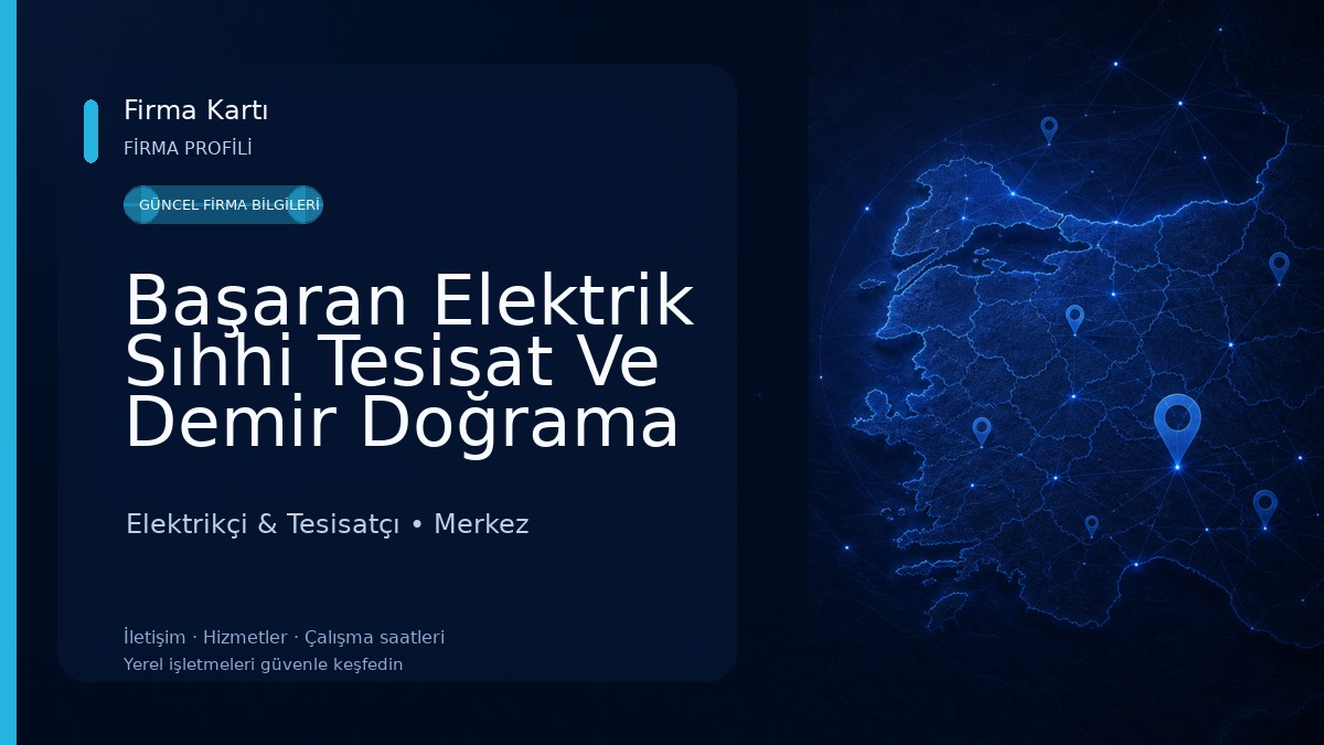 Başaran Elektrik Sıhhi Tesisat Ve Demir Doğrama Elektrikçi & Tesisatçı