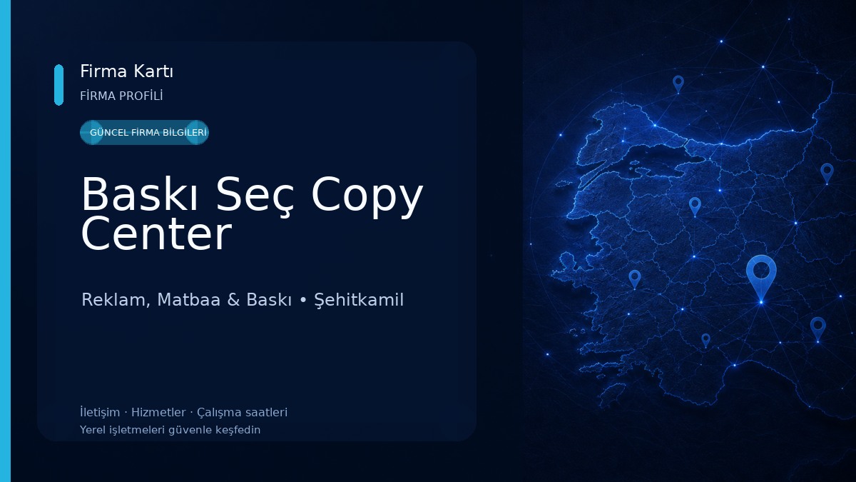 Baskı Seç Copy Center Reklam, Matbaa & Baskı