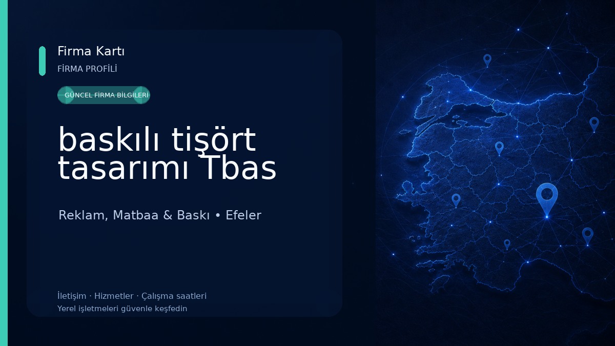 baskılı tişört tasarımı Tbas Reklam, Matbaa & Baskı