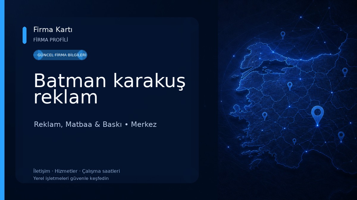 Batman karakuş reklam