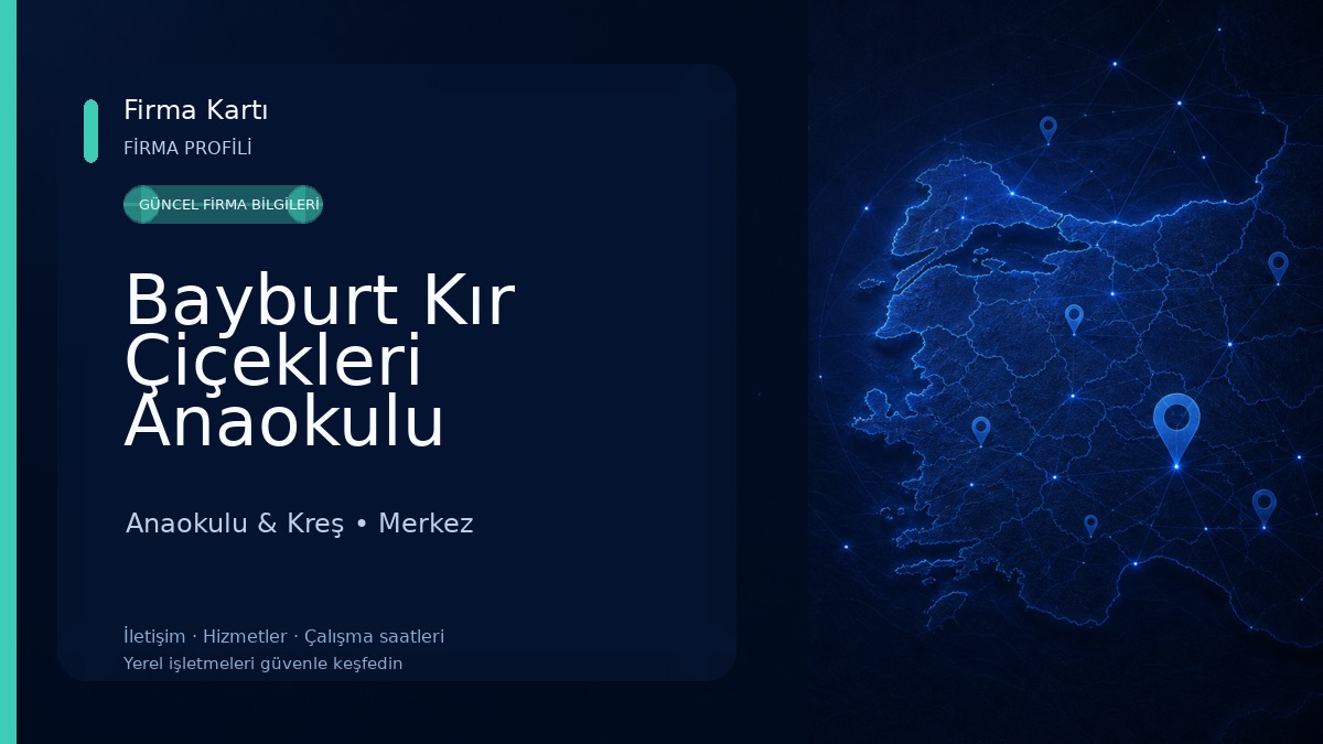 Bayburt Kır Çiçekleri Anaokulu