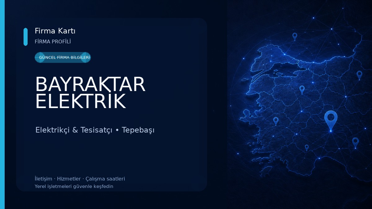 BAYRAKTAR ELEKTRİK Elektrikçi & Tesisatçı