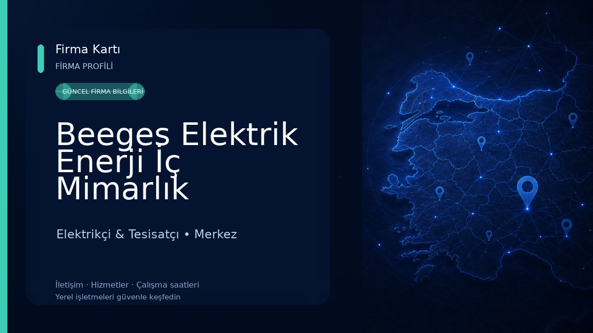 Beeges Elektrik Enerji İç Mimarlık