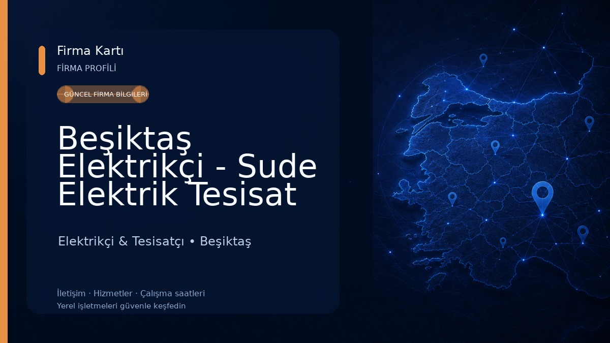 Beşiktaş Elektrikçi - Sude Elektrik Tesisat Elektrikçi & Tesisatçı